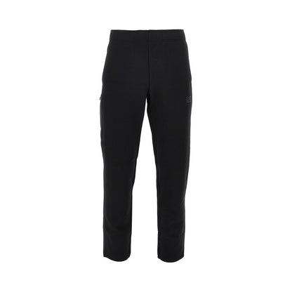EA7 Cotton-blend pants with logo print