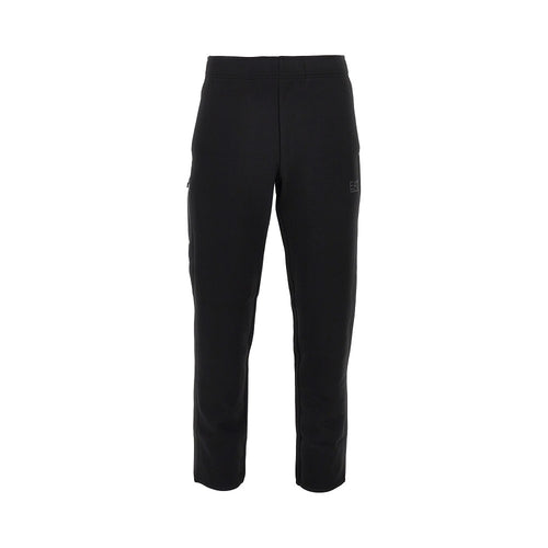 EA7 Cotton-blend pants with logo print