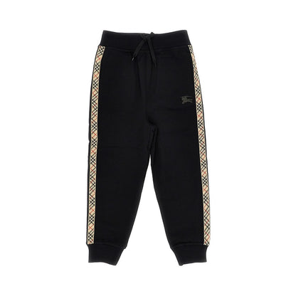 BURBERRY Sweatpants with Check trimmings