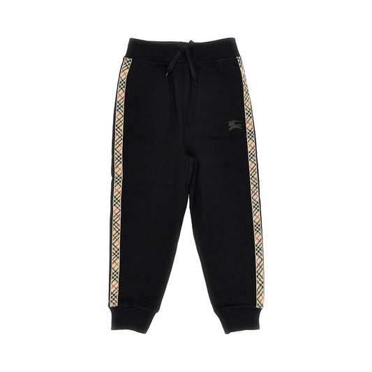BURBERRY Sweatpants with Check trimmings