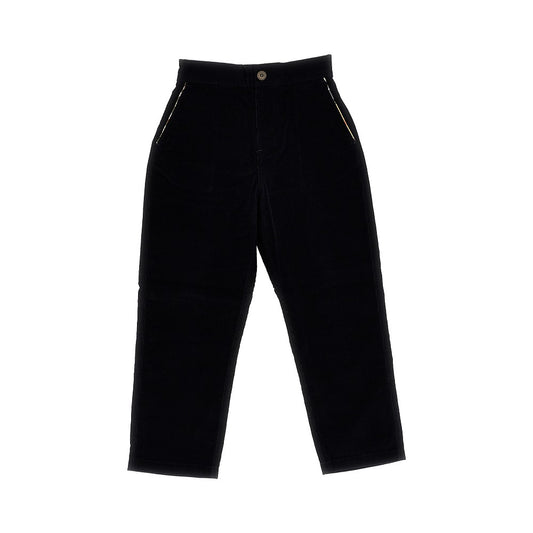 BURBERRY Corduroy pants with Check trimmings