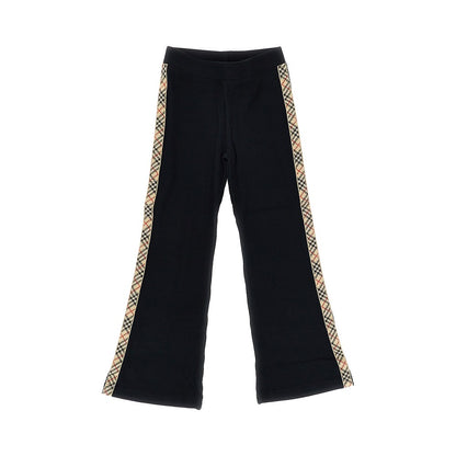 BURBERRY Stretch cotton pants with Check motif