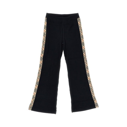 BURBERRY Stretch cotton pants with Check motif
