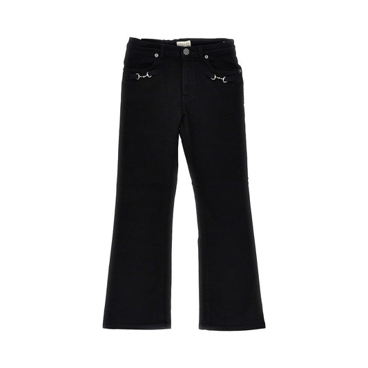 GUCCI Flared jeans with Horsebit details