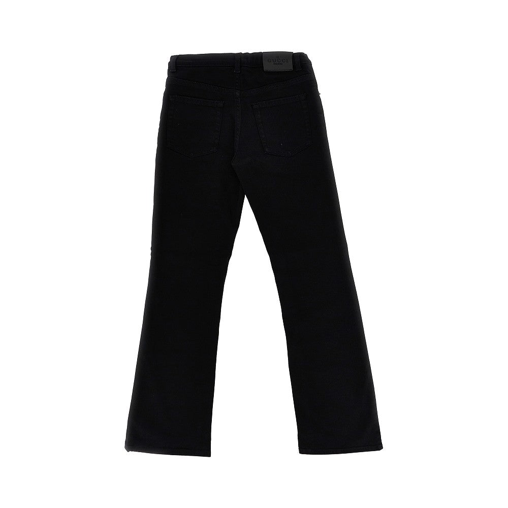 GUCCI Flared jeans with Horsebit details