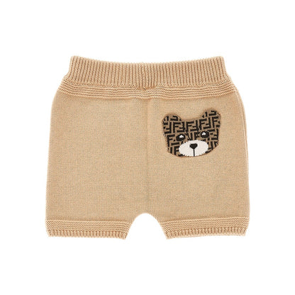 FENDI Bear pocket knitted pants