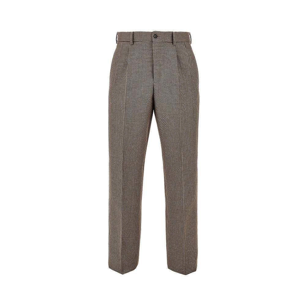 EMPORIO ARMANI Check tweed pants with darts