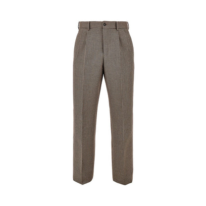 EMPORIO ARMANI Check tweed pants with darts