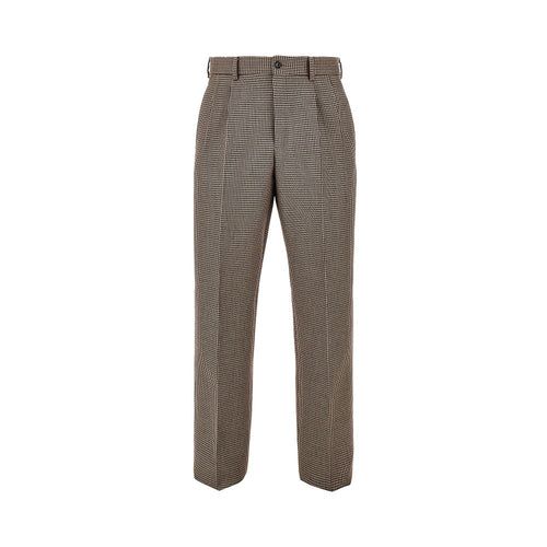 EMPORIO ARMANI Check tweed pants with darts