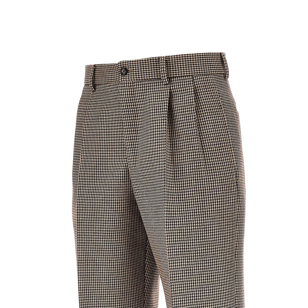 EMPORIO ARMANI Check tweed pants with darts