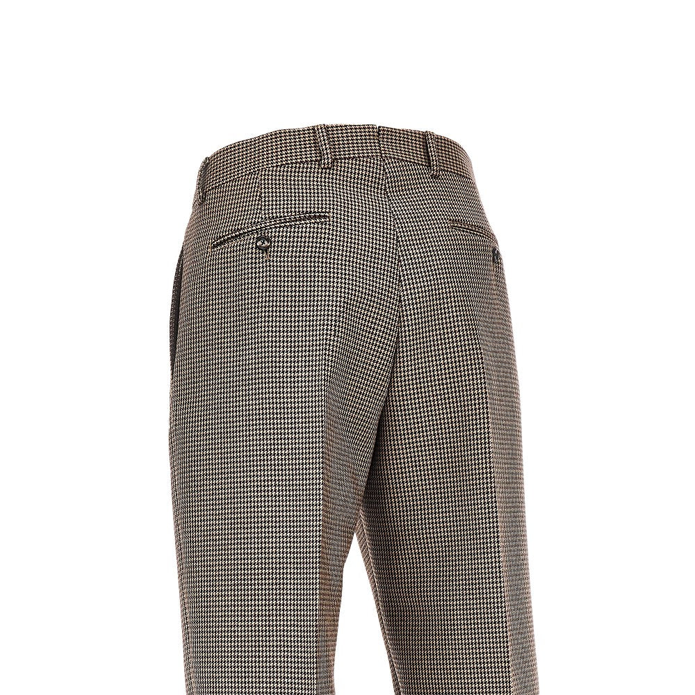 EMPORIO ARMANI Check tweed pants with darts
