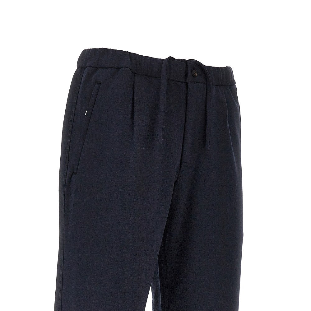 EMPORIO ARMANI Jersey pants with elasticated waist