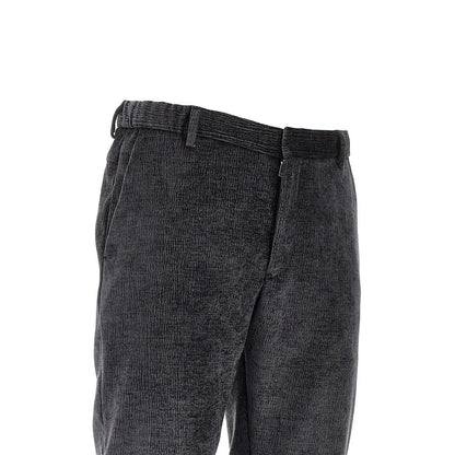 EMPORIO ARMANI Textured velvet pants
