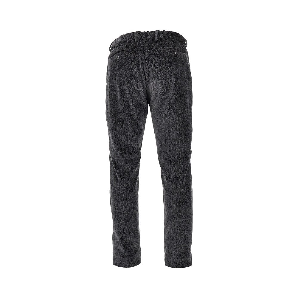 EMPORIO ARMANI Textured velvet pants