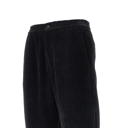 EMPORIO ARMANI Ribbed chenille pants