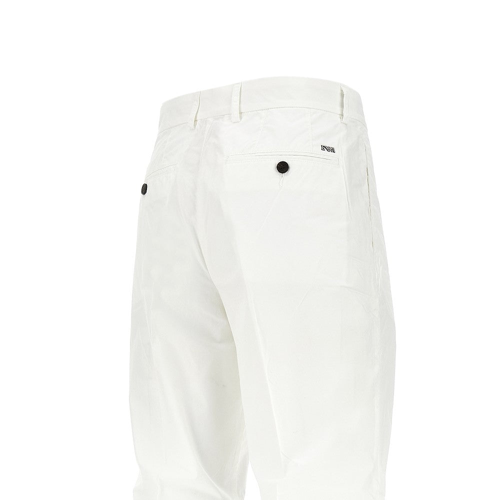 EMPORIO ARMANI Pima cotton pants with dart