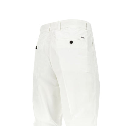 EMPORIO ARMANI Pima cotton pants with dart