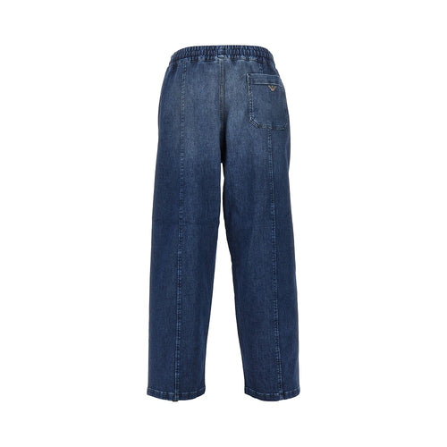 EMPORIO ARMANI Stretch denim loose fit pants