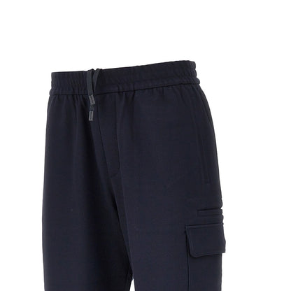 EMPORIO ARMANI Travel Essential piquet jersey cargo pants