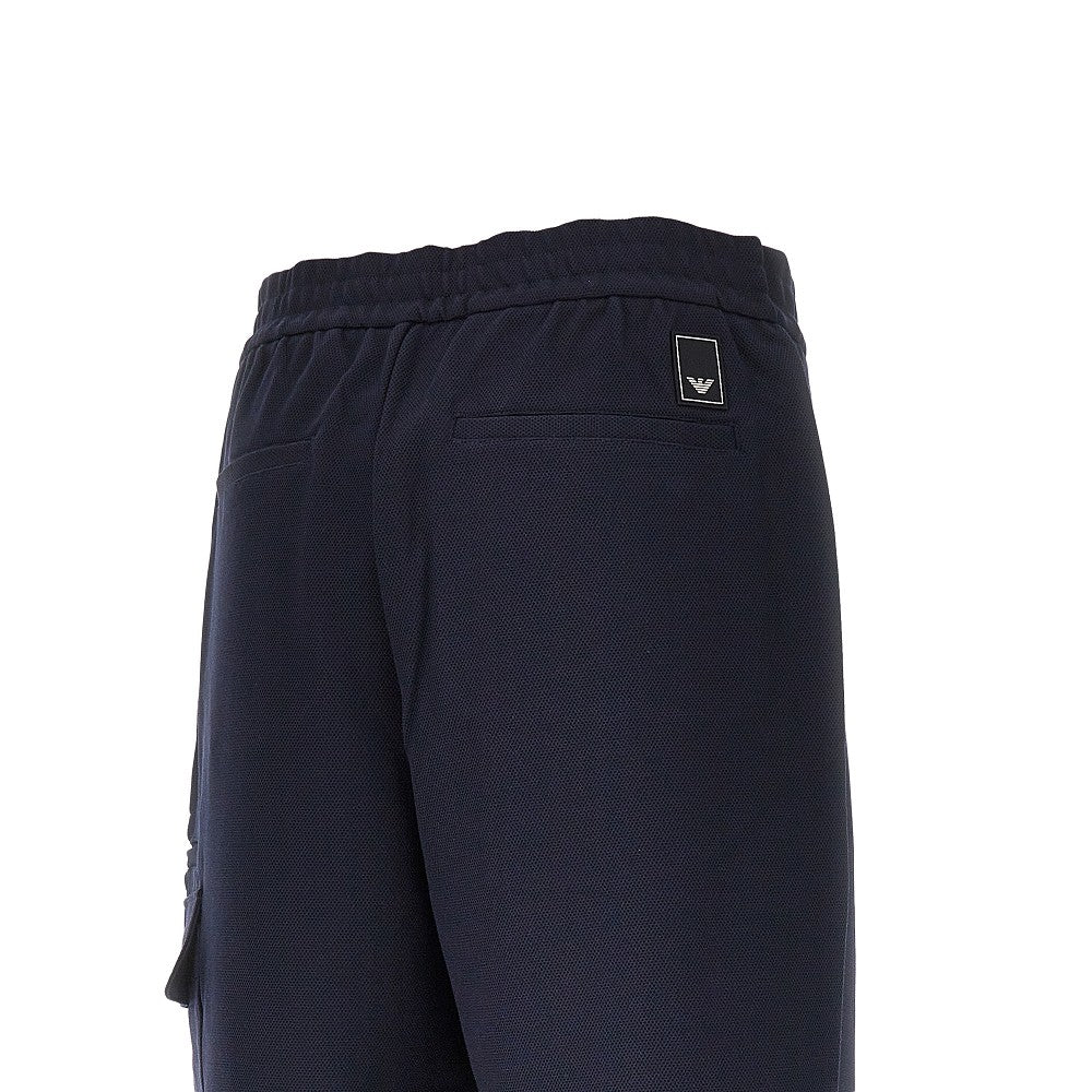 EMPORIO ARMANI Travel Essential piquet jersey cargo pants