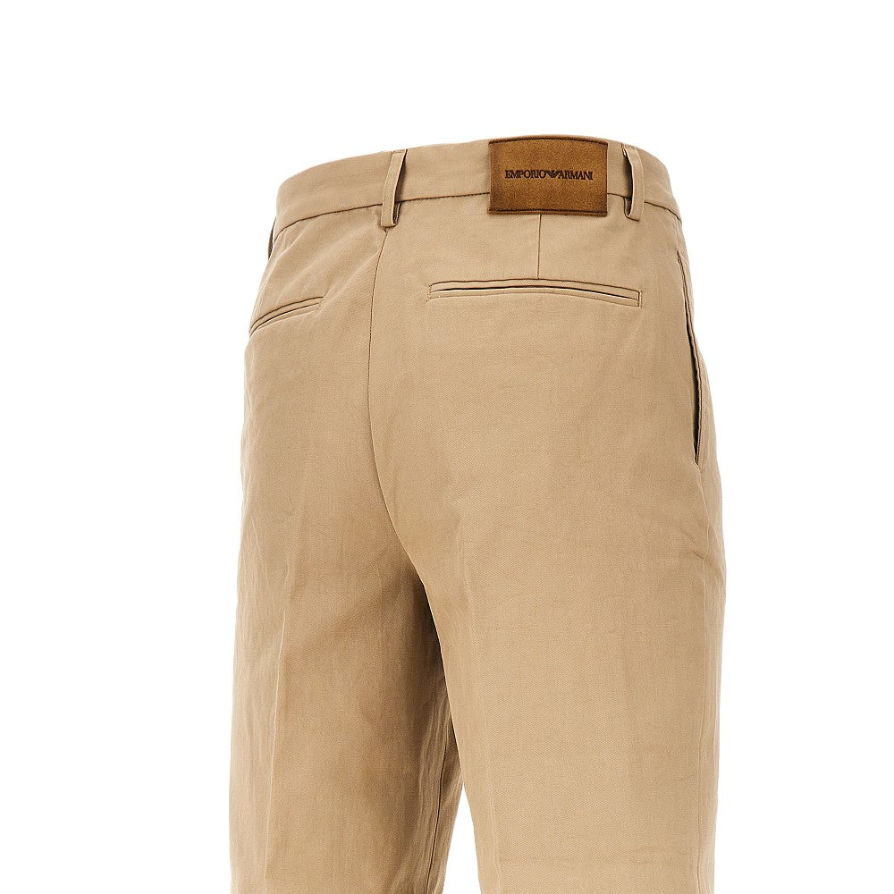 EMPORIO ARMANI Gabardine chino pants