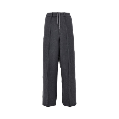 EMPORIO ARMANI French terry straight leg pants