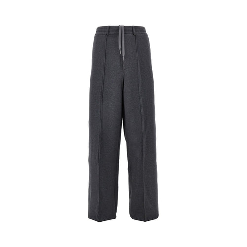 EMPORIO ARMANI French terry straight leg pants