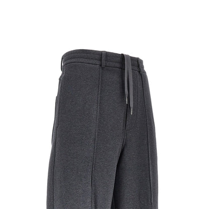 EMPORIO ARMANI French terry straight leg pants