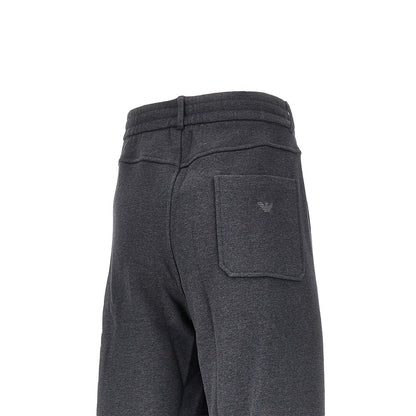 EMPORIO ARMANI French terry straight leg pants