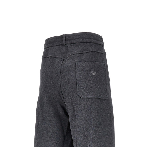 EMPORIO ARMANI French terry straight leg pants