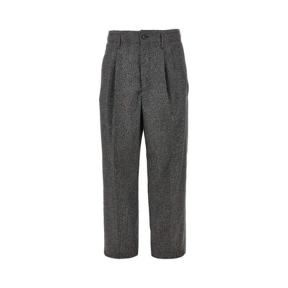 Emporio Armani Mouliné wool blend pants with darts