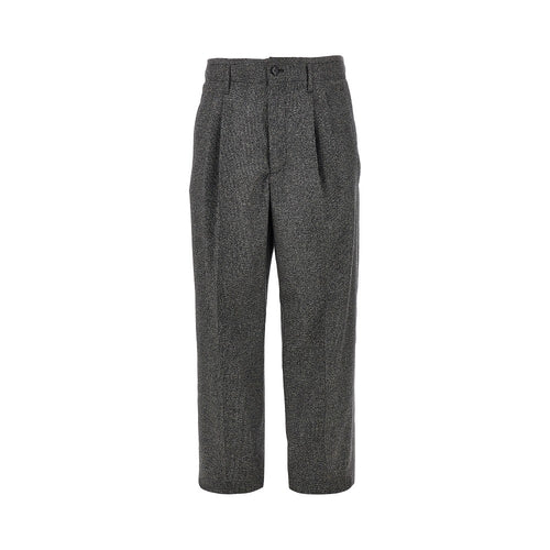 Emporio Armani Mouliné wool blend pants with darts
