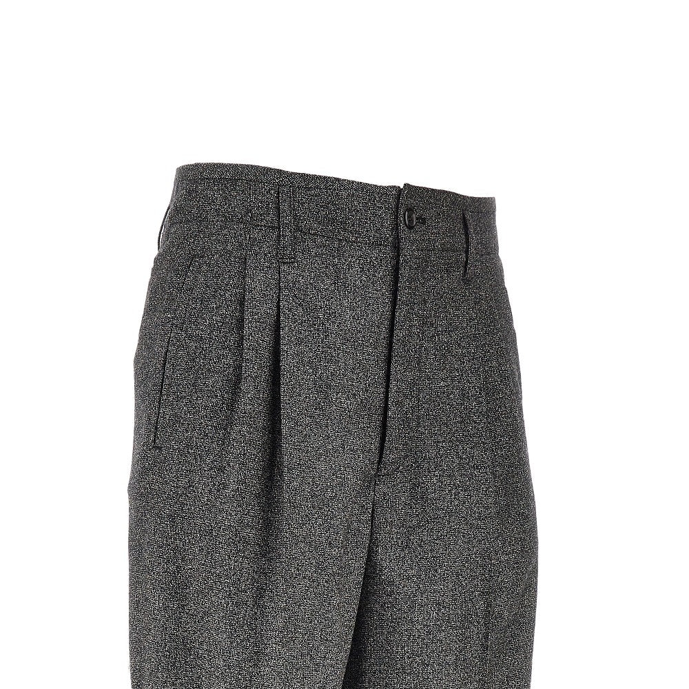 Emporio Armani Mouliné wool blend pants with darts