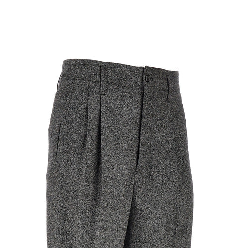 Emporio Armani Mouliné wool blend pants with darts