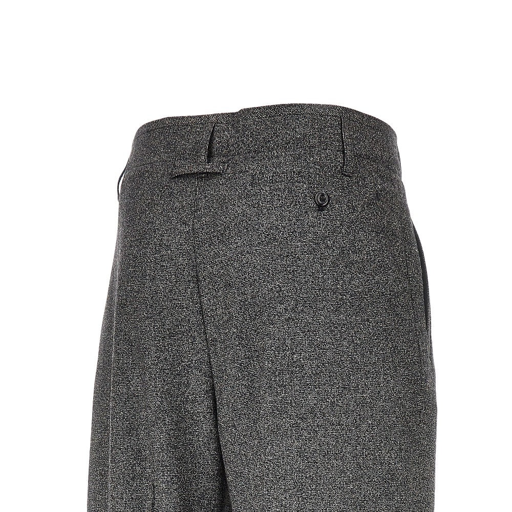 Emporio Armani Mouliné wool blend pants with darts
