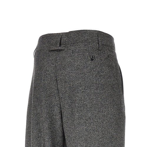 Emporio Armani Mouliné wool blend pants with darts