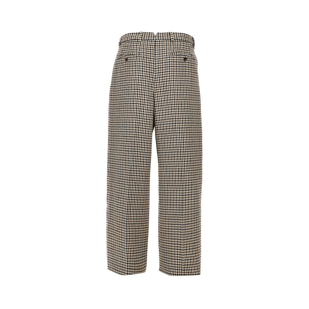 EMPORIO ARMANI Check tweed pleated pants