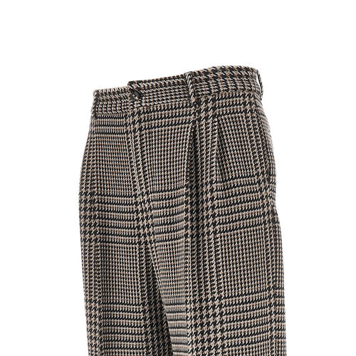 Emporio Armani Houndstooth wool-blend tailored pants