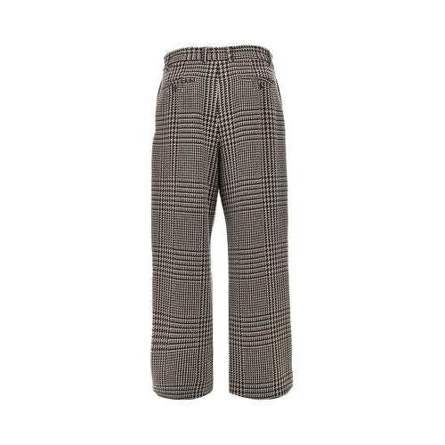 Emporio Armani Houndstooth wool-blend tailored pants