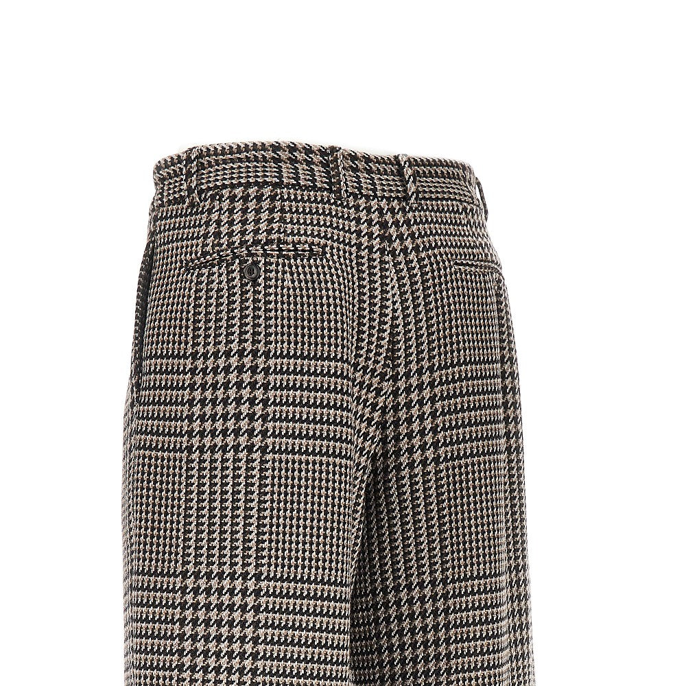 Emporio Armani Houndstooth wool-blend tailored pants