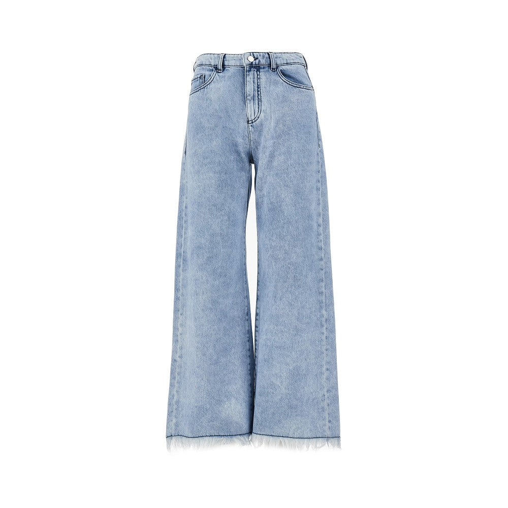 EMPORIO ARMANI J33' frayed denim pants