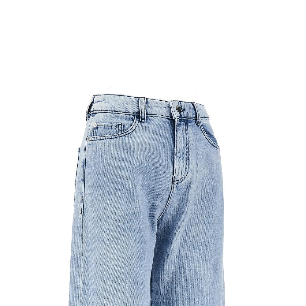 EMPORIO ARMANI J33' frayed denim pants
