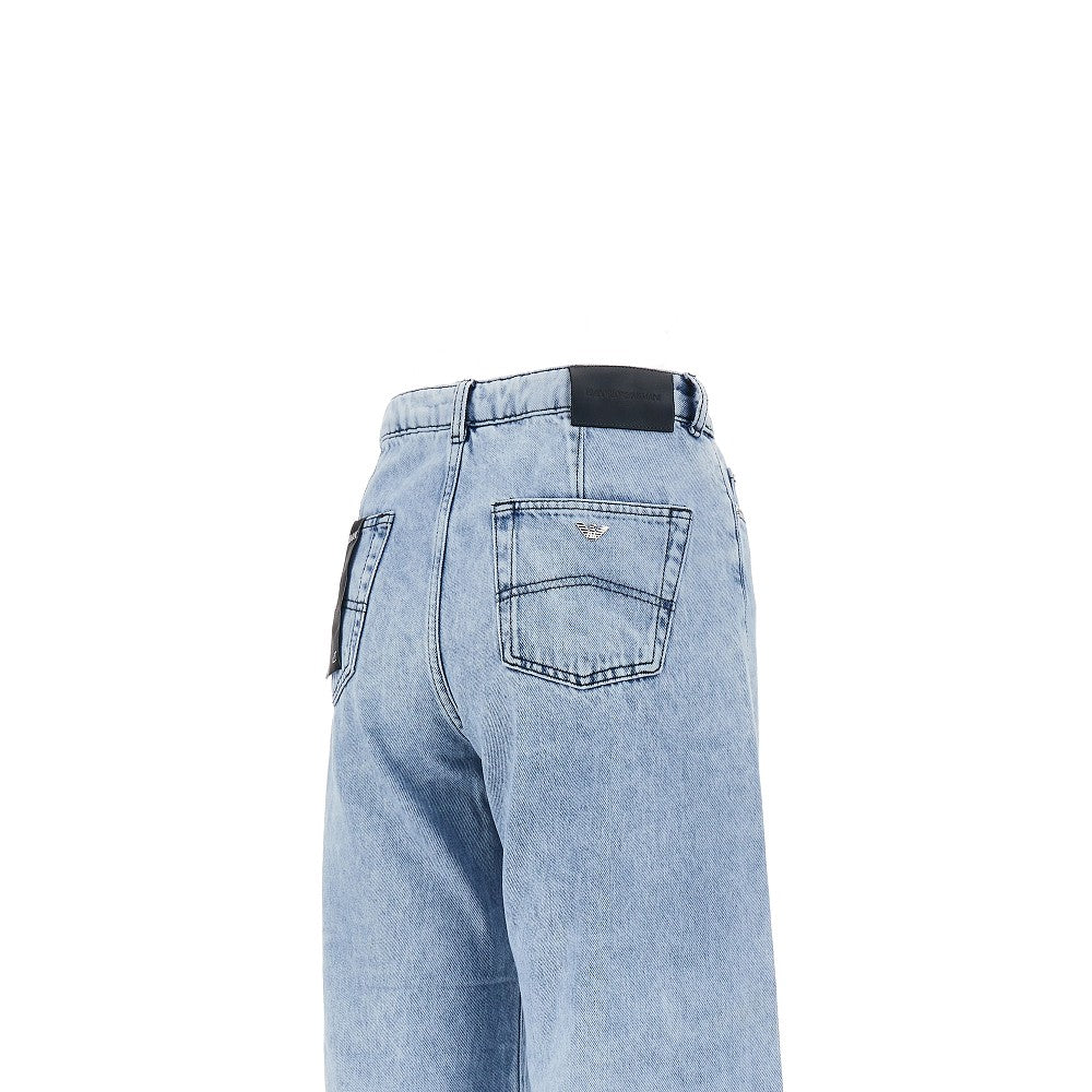 EMPORIO ARMANI J33' frayed denim pants