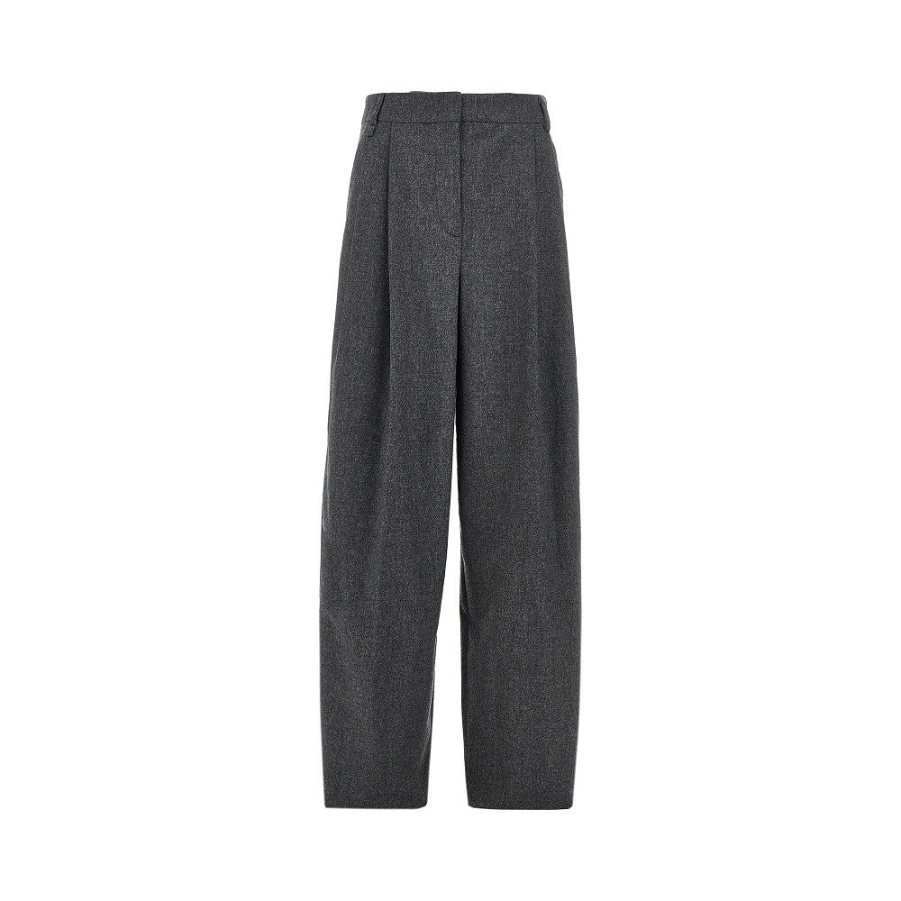 EMPORIO ARMANI Flannel pants with darts