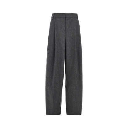 EMPORIO ARMANI Flannel pants with darts