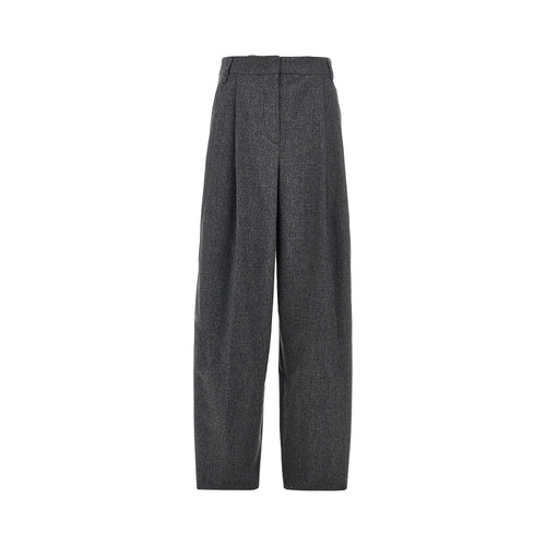 EMPORIO ARMANI Flannel pants with darts