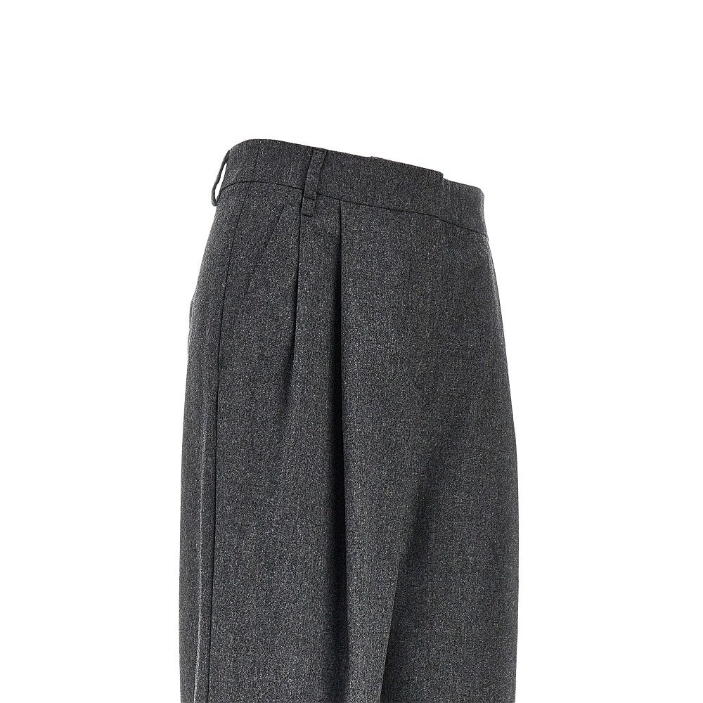 EMPORIO ARMANI Flannel pants with darts