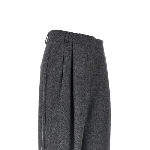EMPORIO ARMANI Flannel pants with darts