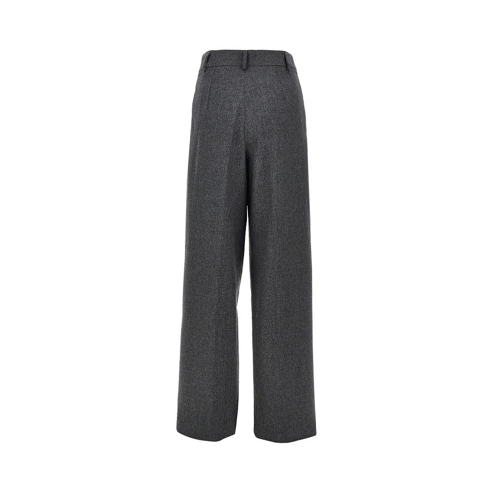 EMPORIO ARMANI Flannel pants with darts