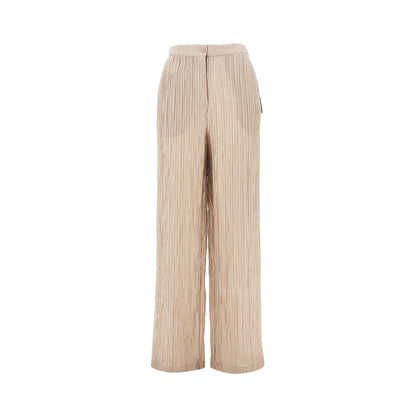 EMPORIO ARMANI Textured lurex taffetà pants